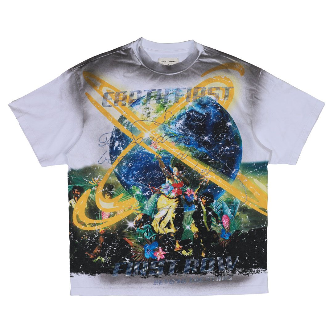 FR Earth First Liberty Leading The People Tee White