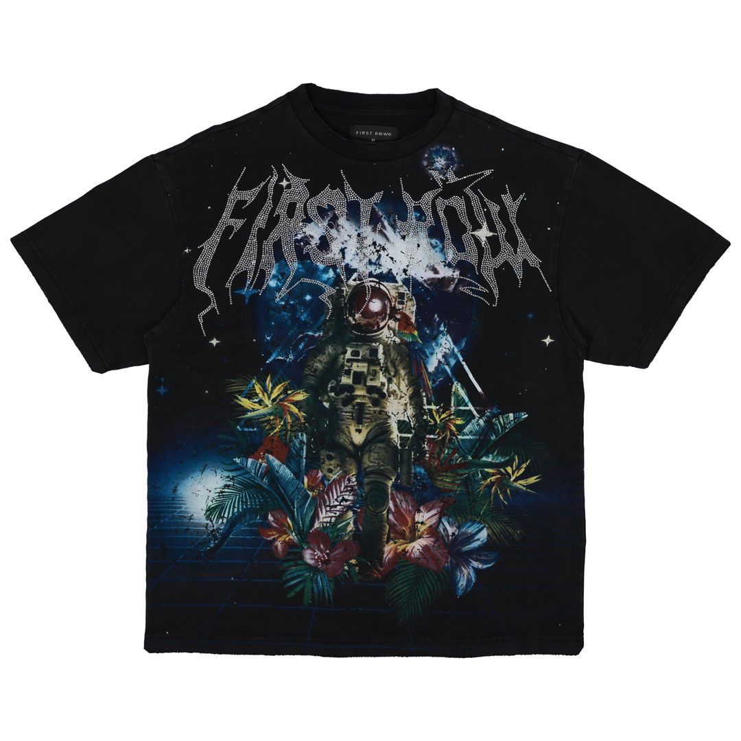 FR Washed Earth First Flower Tee Black