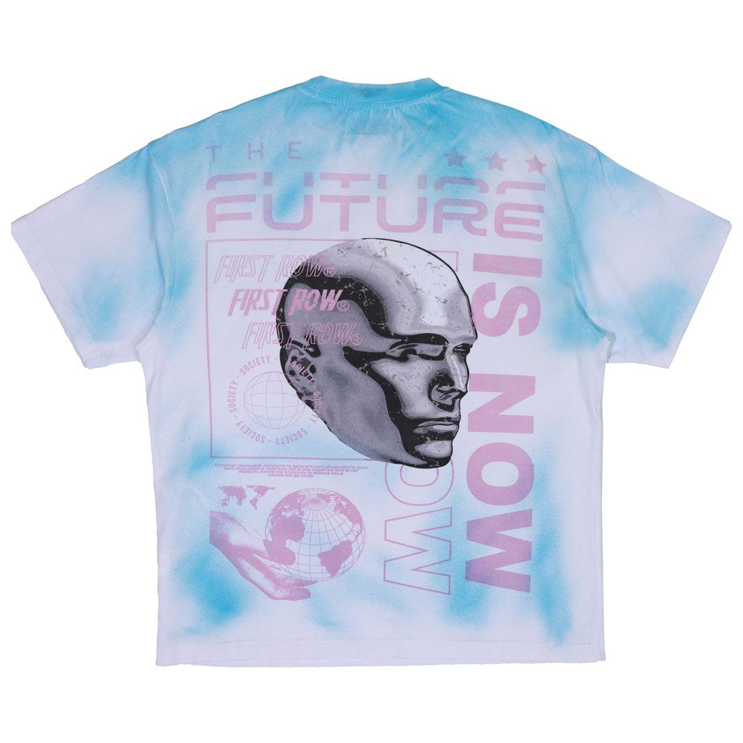 FR Washed Humanity First Spray Tee White