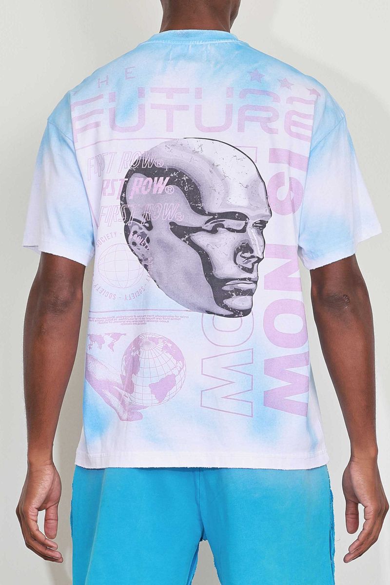 FR Washed Humanity First Spray Tee White