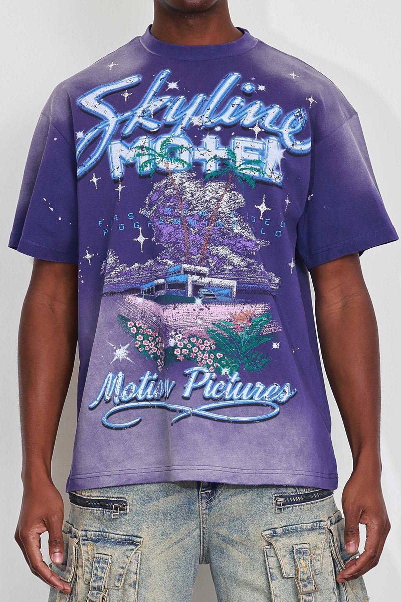 Fr Art Of Escape Motel Tee Purple