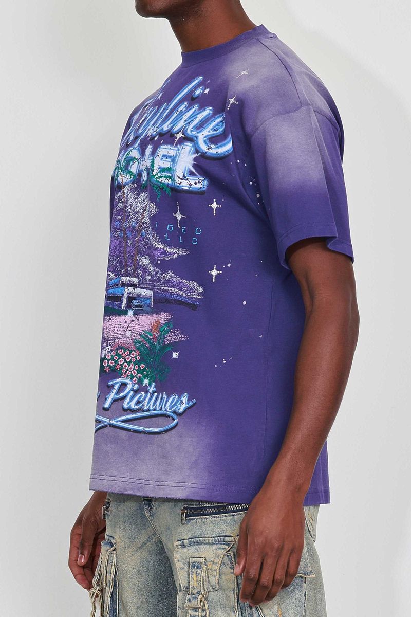 Fr Art Of Escape Motel Tee Purple