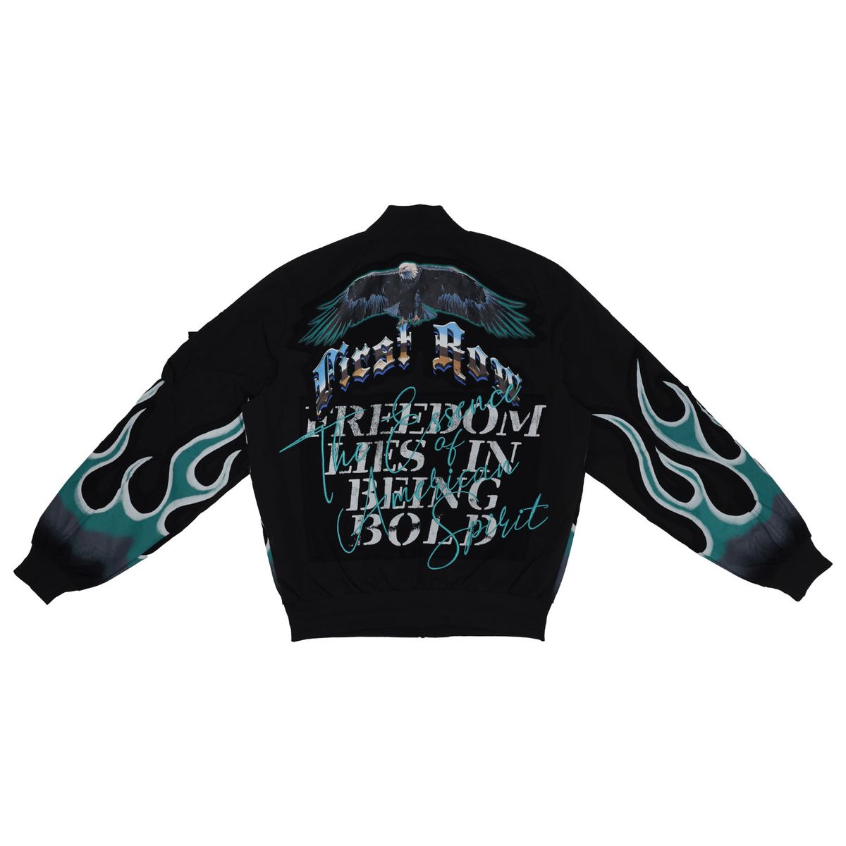 Fr Freedom Is Not Free Flame Jacket Black