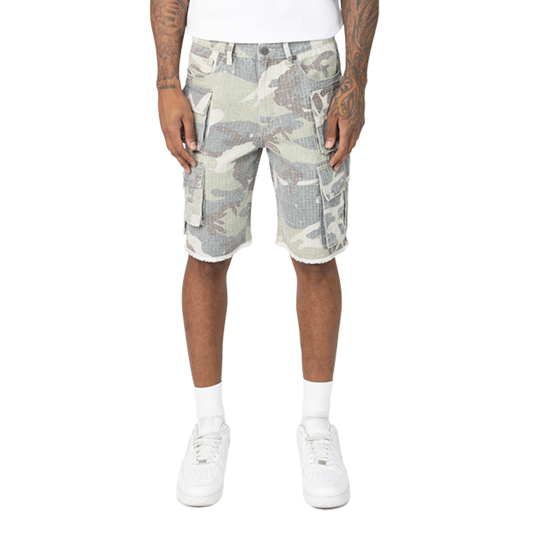 Rise Fashion Twill Shorts Earthstone Camo JS25232