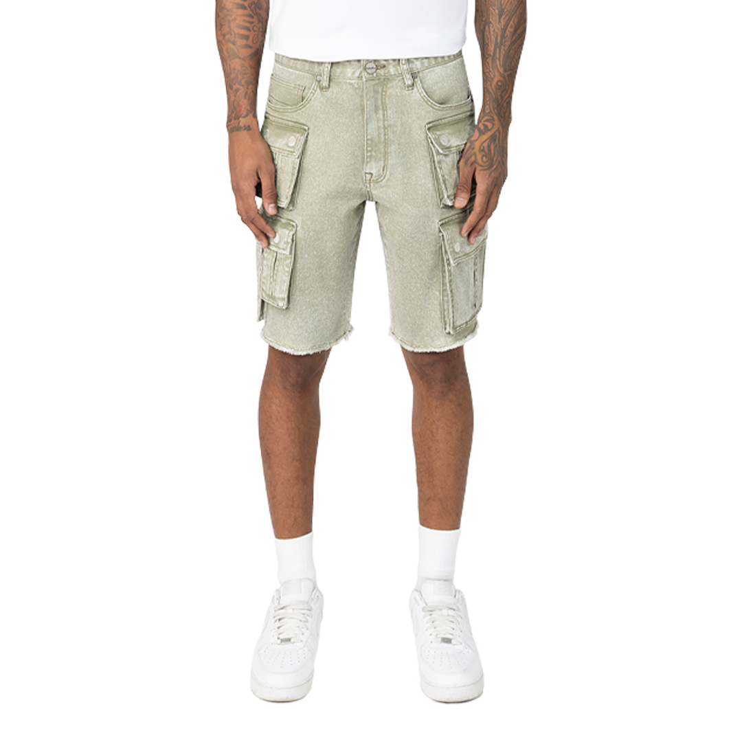Rise Fashion Twill Shorts Vin Army JS25232