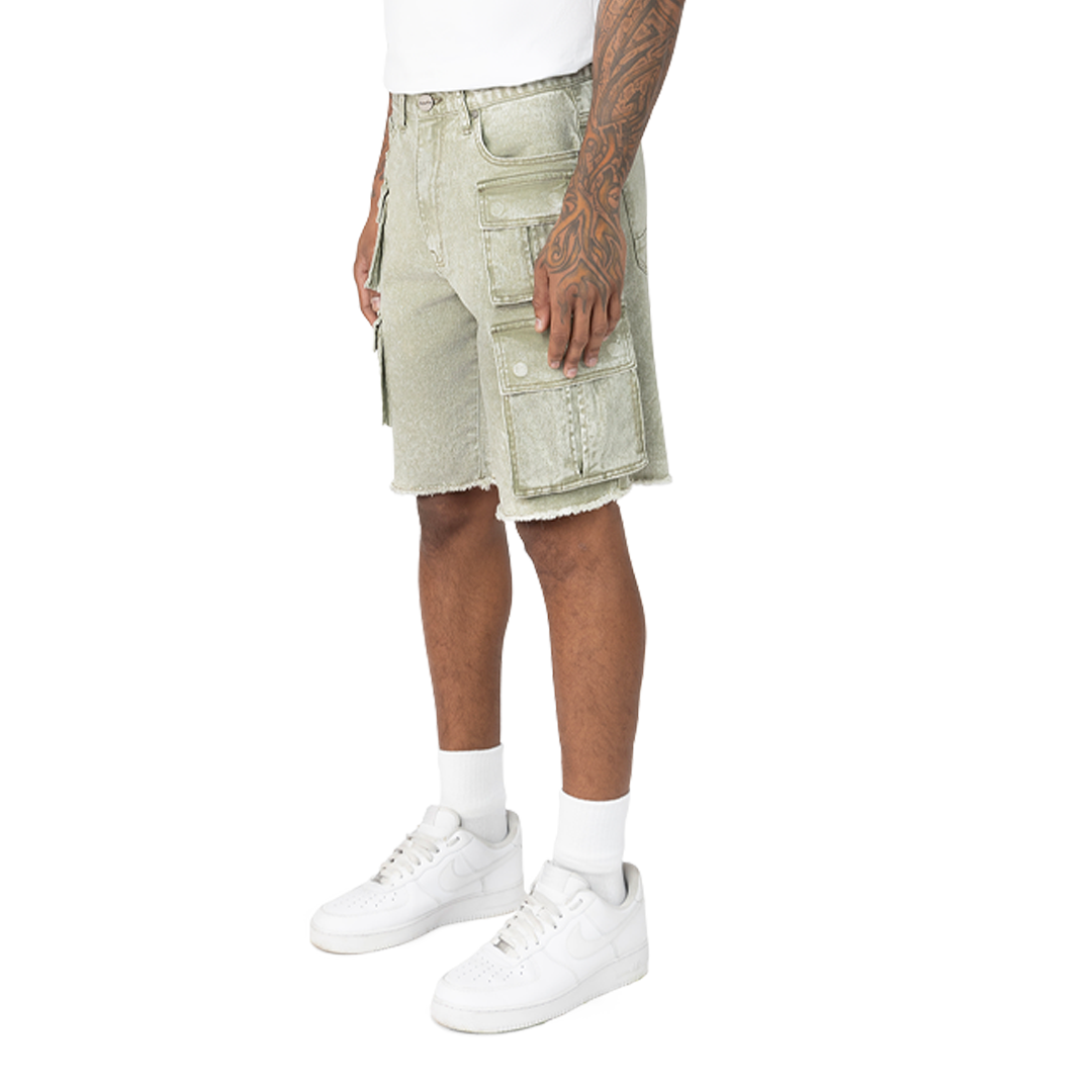 Rise Fashion Twill Shorts Vin Army JS25232