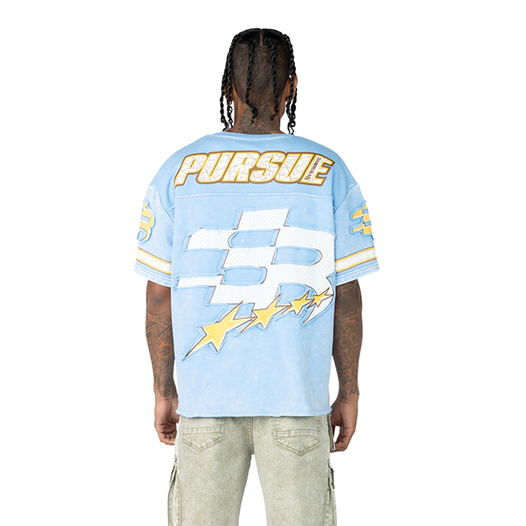 Rise Graphic SS Tee Carolina Blue KT25255