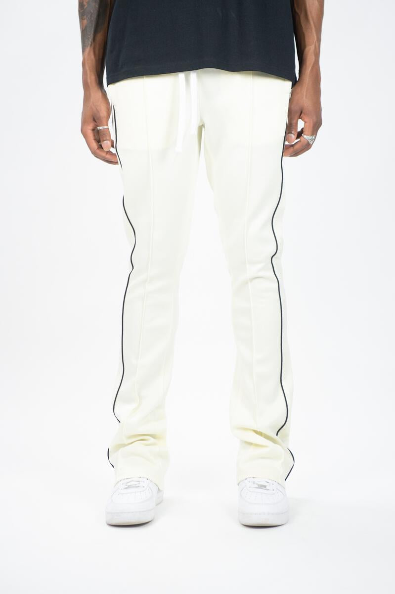 Rebel Track Stacked Fit Pants Cream 470