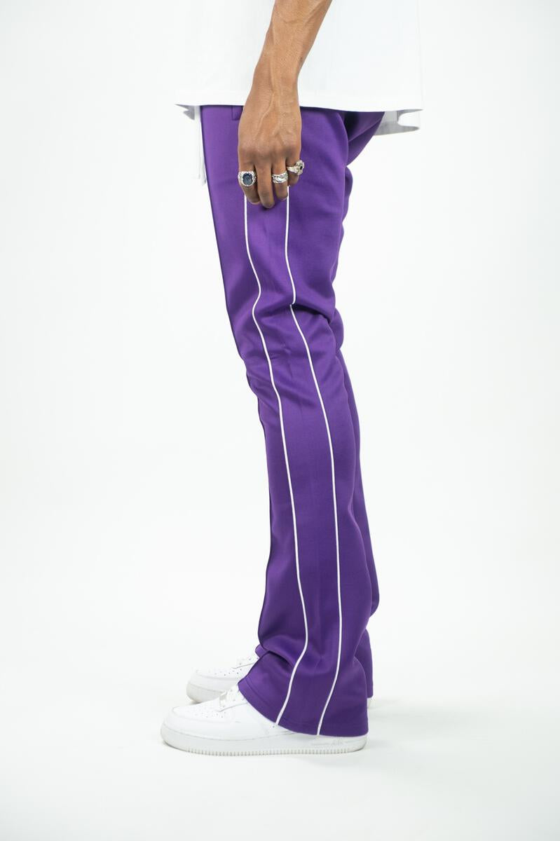 Rebel Track Stacked Fit Pants Purple 470