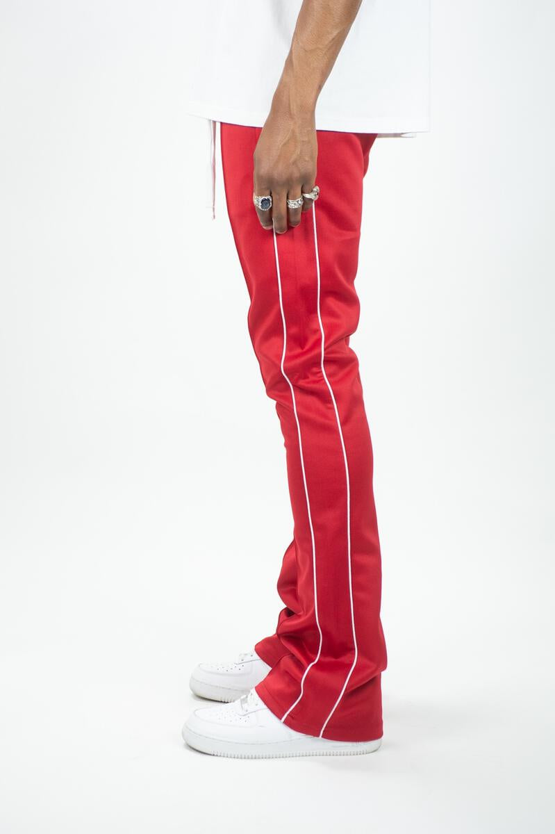 Rebel Track Stacked Fit Pants Red 470