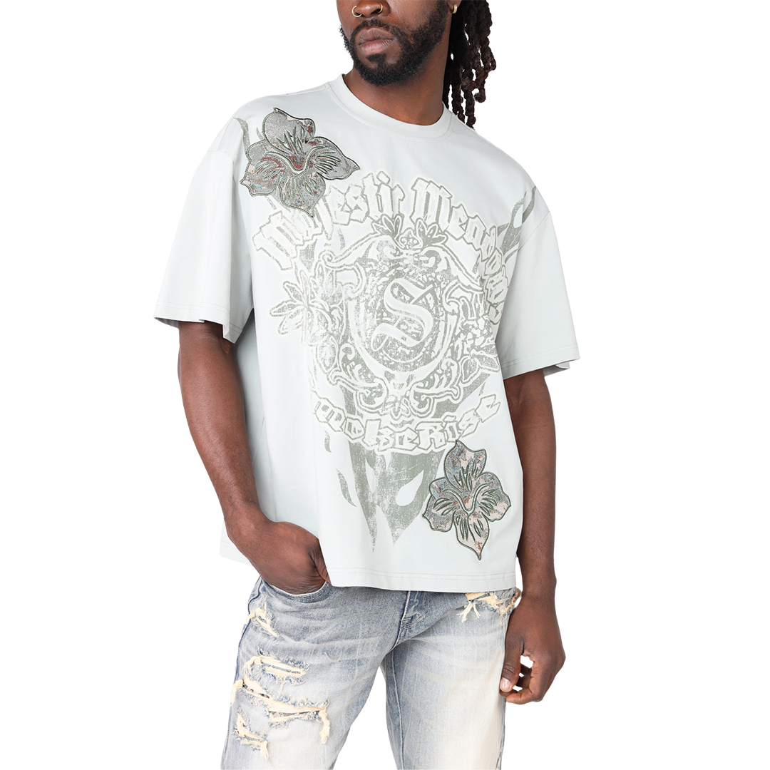 Rise Tapestry T-shirt Mercury