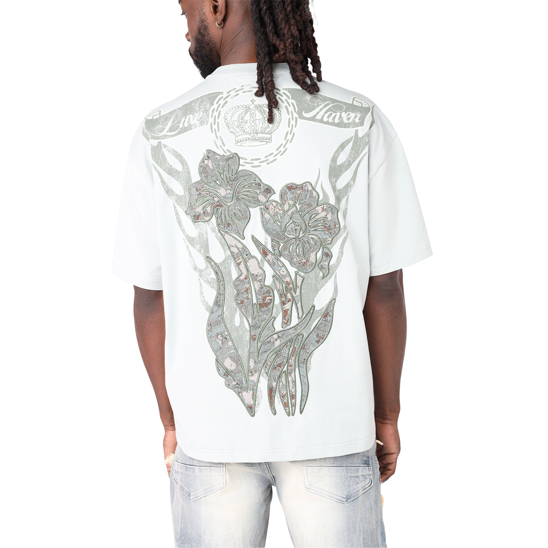 Rise Tapestry T-shirt Mercury