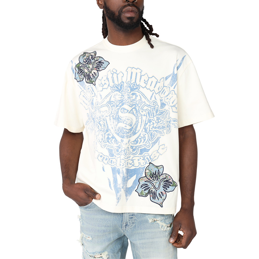 Rise Tapestry T-shirt Cream