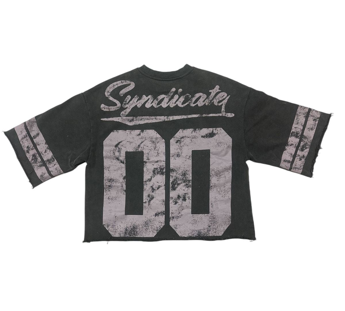 Syndicate "00 Jersey" Cropped Tee Black