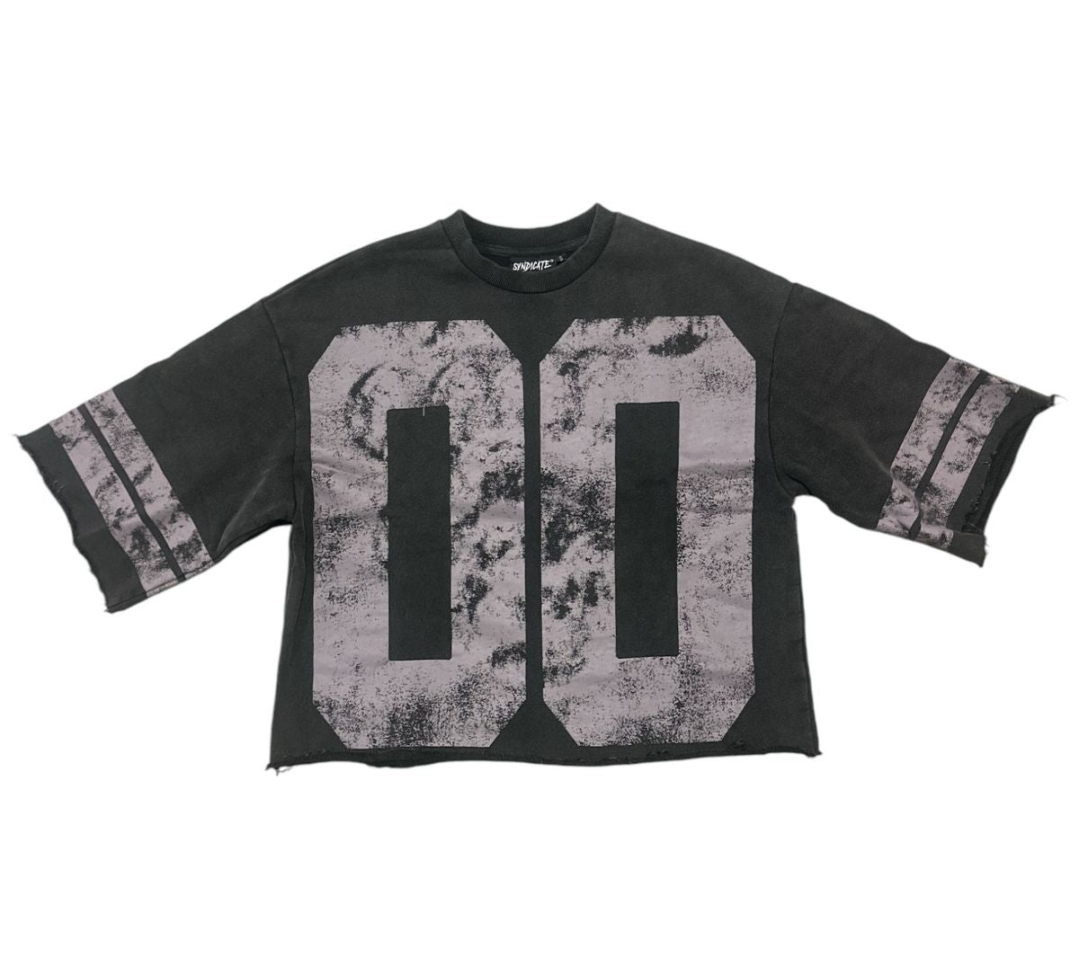 Syndicate "00 Jersey" Cropped Tee Black