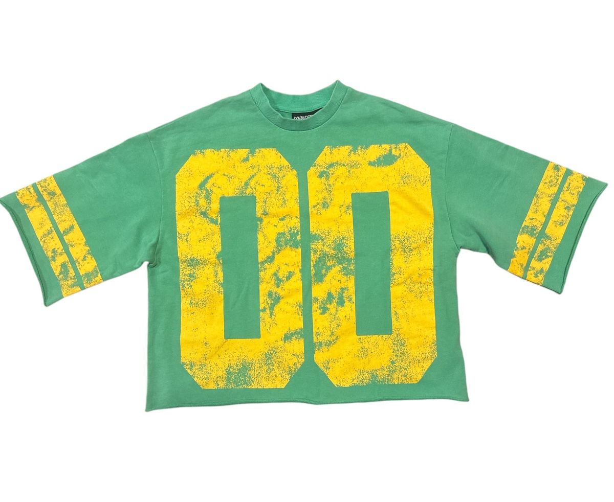 Syndicate "00 Jersey" Cropped Tee Green