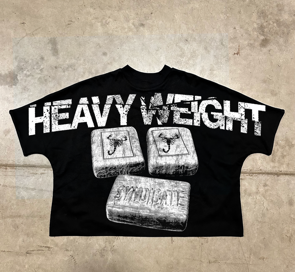 Syndicate "Heavy Weight" Cropped Tee Black