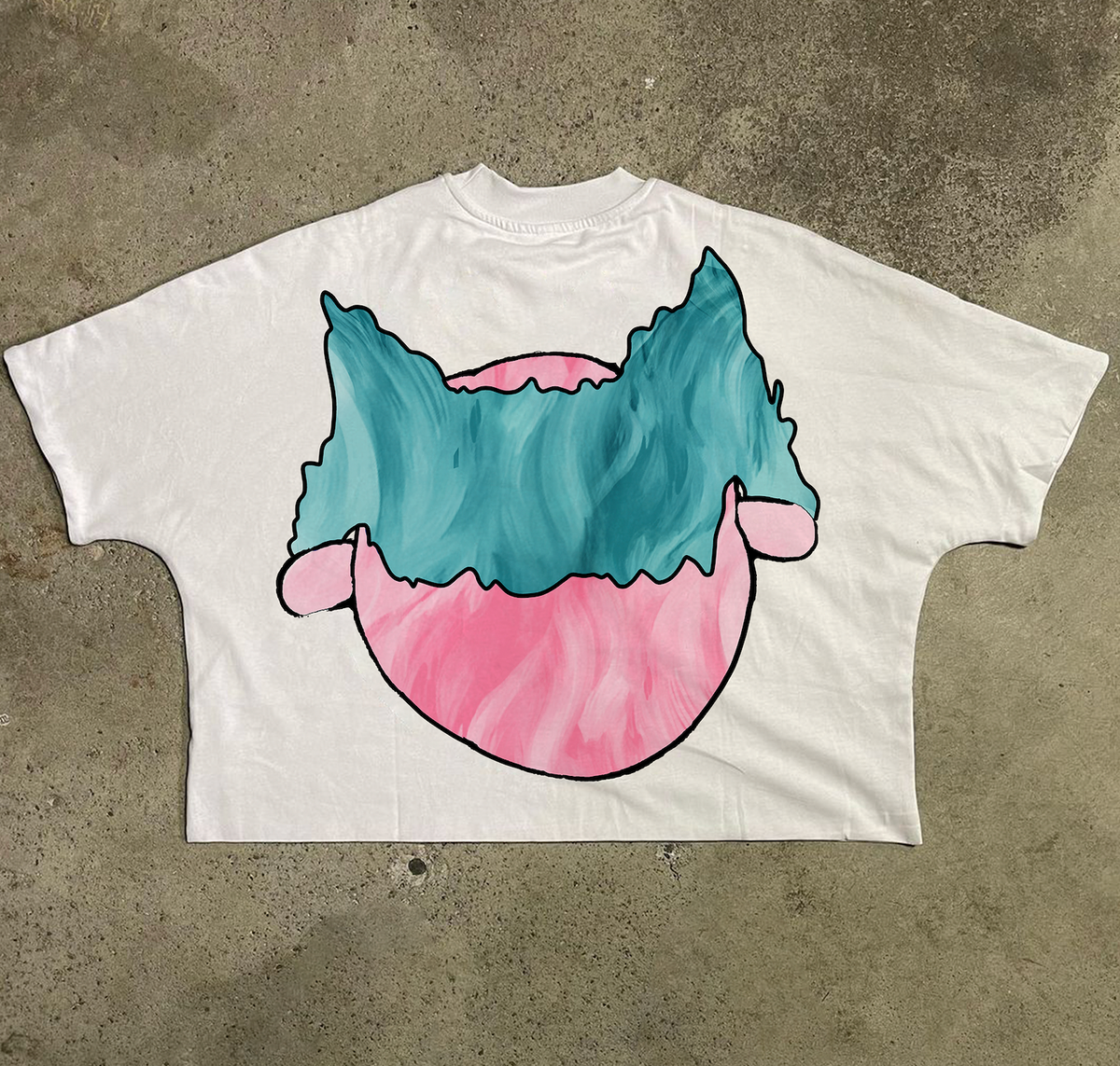 Syndicate "Milky Way" Cropped Tee White/Pink