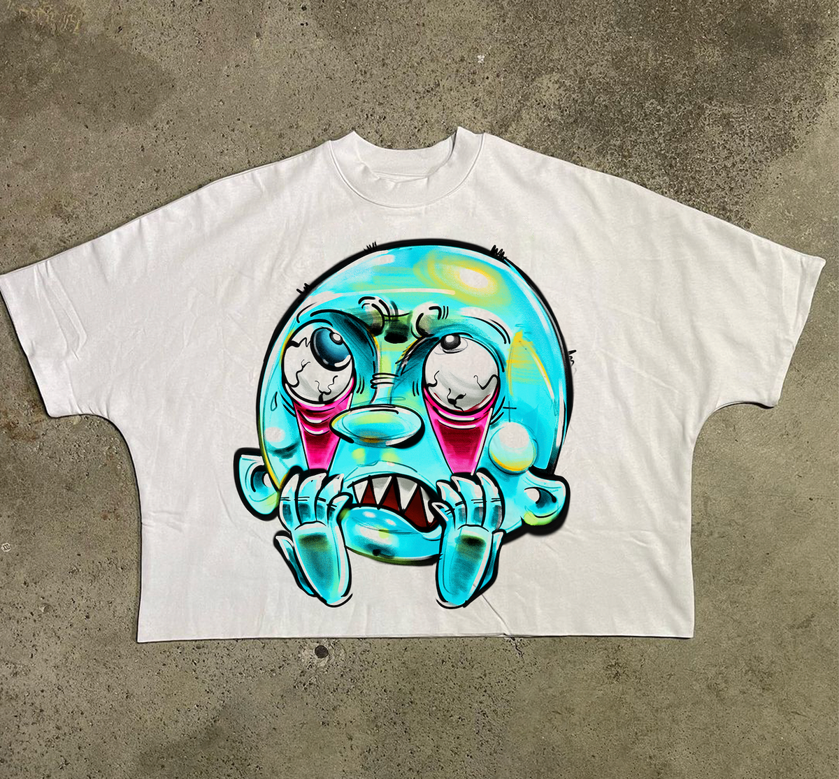 Syndicate "Taunt White" Cropped Tee White