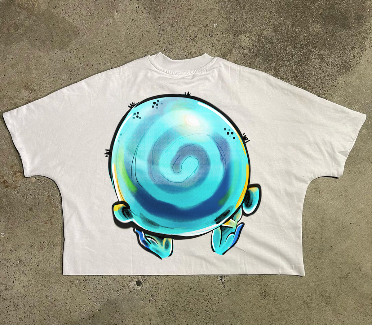 Syndicate "Taunt White" Cropped Tee White