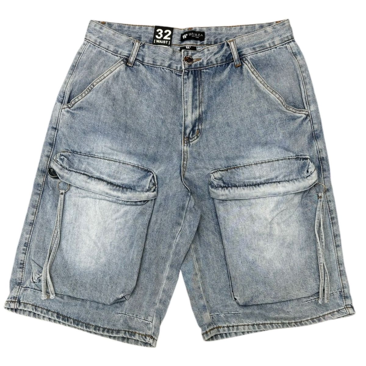W Denim Jorts Stone Wash M7464D