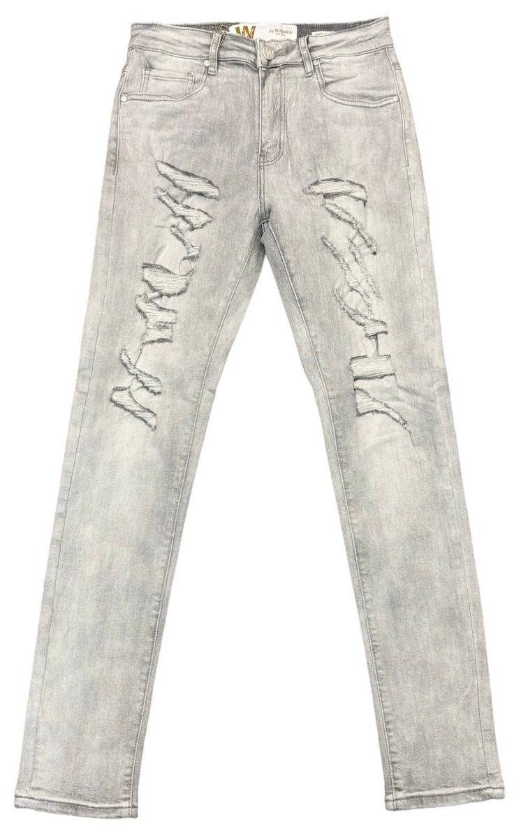 W Flex Skinny Fit Grey Bleach M8201D