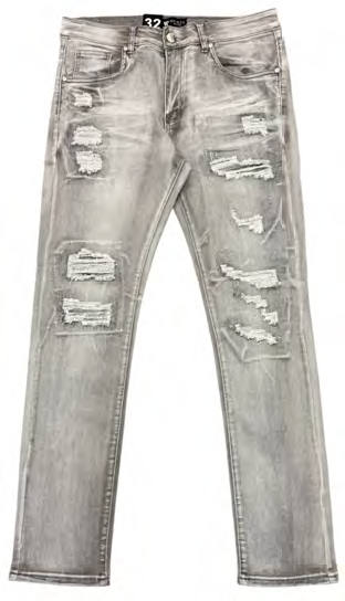 W Flex Skinny Fit Grey Wash M8235D