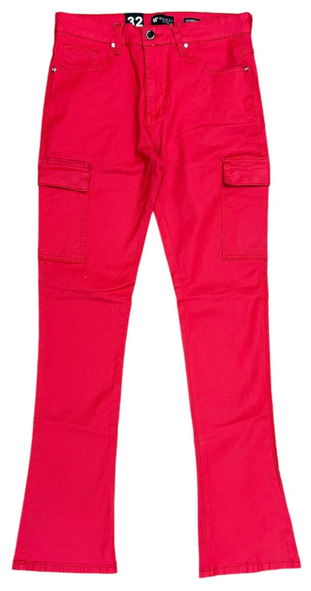 W Stacked Waxed Denim Red M5630
