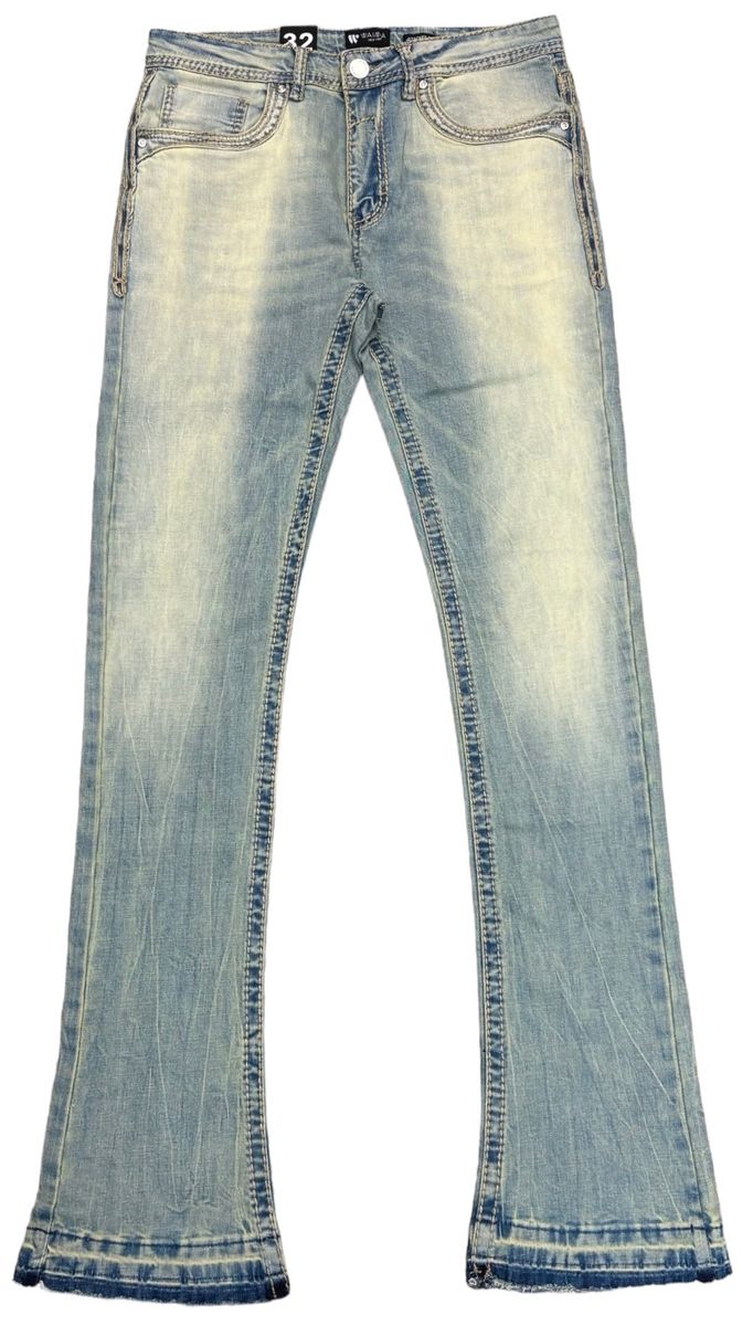 W Stacked Clean Denim Stone Wash M5800DA