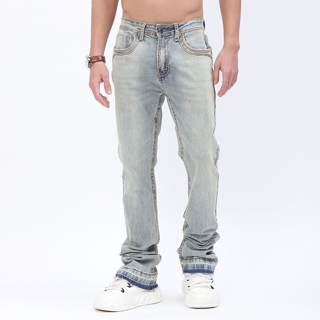 W Stacked Clean Denim Stone Wash M5800DA
