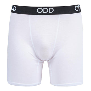 Odd Sox White Basix - Mens Cotton Boxer Briefs