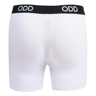 Odd Sox White Basix - Mens Cotton Boxer Briefs