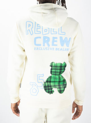 Rebel Crew Bear Hoodie set Cream 375