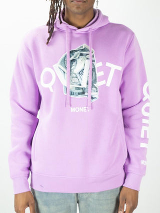 Rebel Quiet Money Hoodie Lavender 385