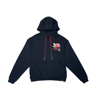 Civil Hand Rose Hoodie Black 5457