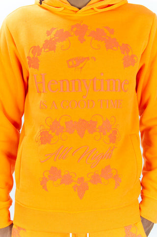 Rebel Hennytime Hoodie set Orange 394