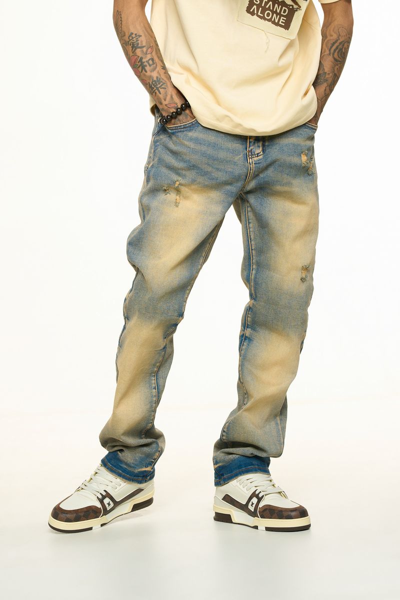 Pheelings Horizon Straight Fit Denim Medium Blue Wash