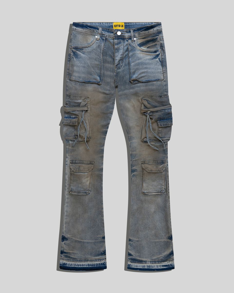 Gftd Pilot Multi-Pocket Stacked Flare Cargo Vintage