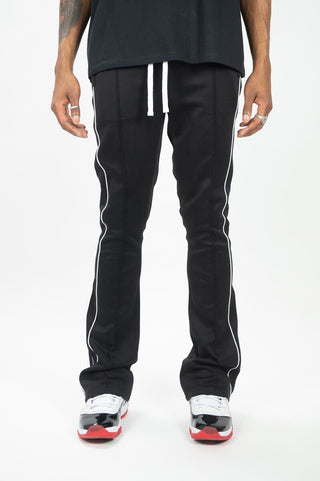 Rebel Track Stacked Fit Pants Black 470