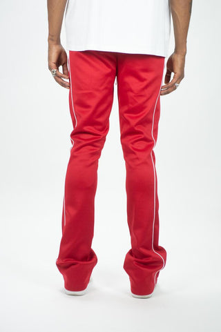 Rebel Track Stacked Fit Pants Red 470